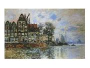 Claude Monet View of Amsterdam Spain oil painting reproduction